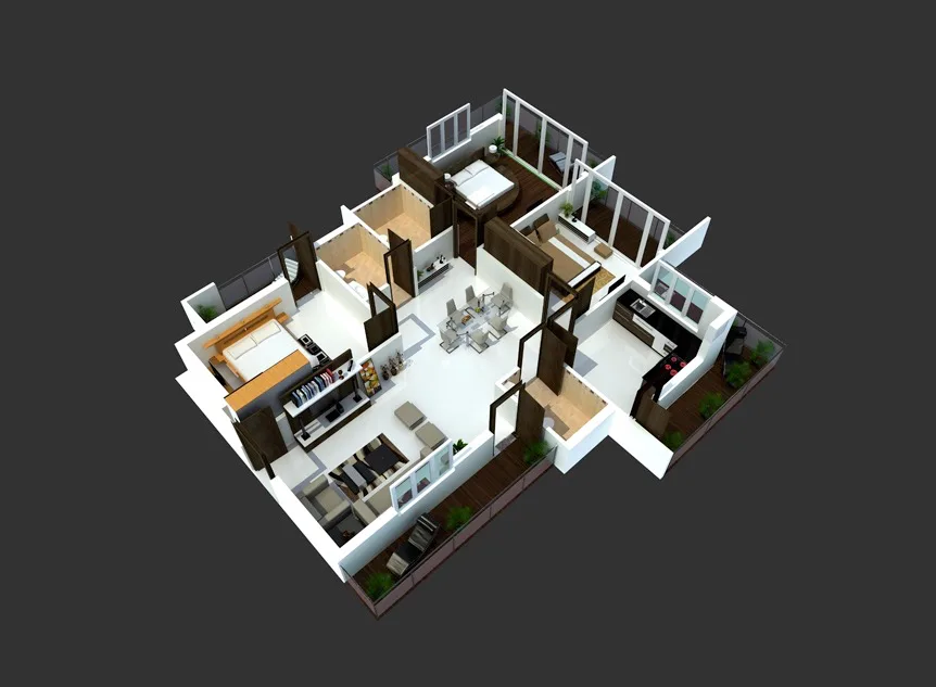 average cost of building a 3 bedroom house.