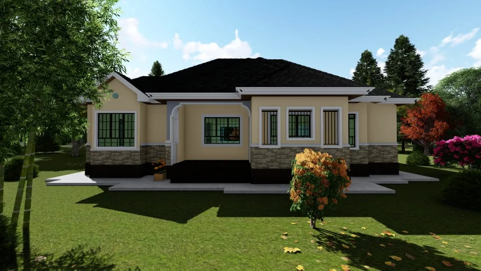 4-Bedroom bungalow Designs in Kenya